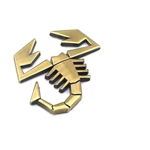 oan 3d chrome emblem automotive car bike badges logo self adhesive sticker scorpion bronze