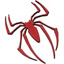 OAN 3D Chrome Emblem Automotive Car, Bike Badges Logo Self Adhesive Sticker (Spider, Gold)