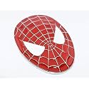 OAN 3D Chrome Emblem Automotive Car, Bike Badges Logo Self Adhesive Sticker (Spider Face, Red)