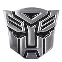 OAN 3D Chrome Emblem Automotive Car, Bike Badges Logo Self Adhesive Sticker (Trans Former, Large)