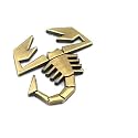OAN 3D Chrome Emblem Automotive Car, Bike Badges Logo Self Adhesive Sticker (Scorpion, Bronze)