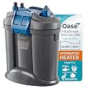Oase FiltoSmart Thermo 200 Canister Filter for Aquariums – Quiet, Space-Saving External Multi-Stage Filter, Integrated Heater, No-Mess Maintenance, For Freshwater & Saltwater Tanks Up to 55 Gallons
