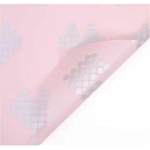oasis 20 sheets korean style transparent waterproof premium bouquet wrapping sheet 58 cm x 58 cm  pink pixel heart design flower wrapping sheet  elegant packaging for bouquets gift wrapping and more