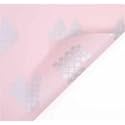 Oasis 20 Sheets Korean Style Transparent Waterproof Premium Bouquet Wrapping Sheet (58 cm x 58 cm) | Pink Pixel Heart Design Flower Wrapping Sheet | Elegant Packaging for Bouquets Gift Wrapping and More
