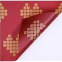 Oasis 20 Sheets Korean Style Transparent Waterproof Premium Bouquet Wrapping Sheet (58 cm x 58 cm) | Red Pixel Heart Design Flower Wrapping Sheet | Elegant Packaging for Bouquets Gift Wrapping and More