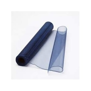 oasis organza fabric roll  royal blue 10 meters  multipurpose cloth for flower bouquets party dcor gift wrapping hampers backdrops mandap amp pooja decoration ribbon wedding accessories
