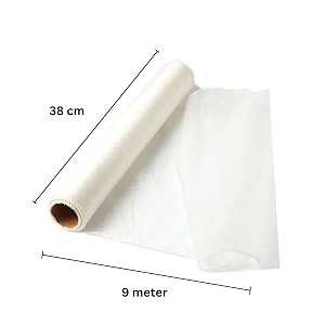 oasis sheer organza fabric roll for gift packaging trousseau hamper wrapping wedding party backdrop decoration wrapping flower bouquets 38cmx9mtr 1 roll ivory