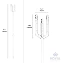 Oasis Stick Card Holder, Plastic Straight Head Card Holder, For Holding Wishing & Visitng Cards, For Floral Arrangement, Floral Bouquet, Table Decoration (24cm, 4405-100nos)