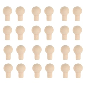 24pcs drawer door handle mini house wood doll houses wooden knobs doll house miniature scene model dolls house living room set diy wooden handles for mini house wood mini furniture