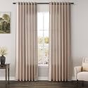 Oatmeal Linen Curtains 84 Inches Long for