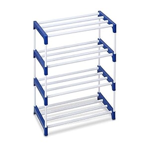 obbo 4-layer foldable shoe rack for home storage  multipurpose portable shoe organizer  easy to assemble durable amp lightweight  shoe stand for bedroom living room amp entryway