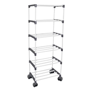 obbo-foladble multipurpose portable shoe rack for home storage easy to move amp assemble durable shoe organizer for home shoesfolding shoe rack for bedroom living roomentryway-6 layer