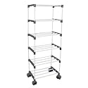 OBBO-FOLADBLE Multipurpose Portable Shoe Rack for Home Storage, Easy to Move &amp; Assemble durable shoe organizer for Home shoes/Folding Shoe Rack for Bedroom, Living Room,Entryway-6 layer