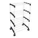 OBBO Foldable Multipurpose Portable Shoe Rack for Home Storage, Easy to Move &amp; Assemble Durable Organizer for Bedroom, Living Room, Entryway - 4 Layer