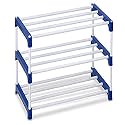 OBBO-foldable, Multipurpose Portable Shoe Rack for Home Storage, Easy to Move &amp; Assemble durable shoe Rack organizer for Home shoes/for Bedroom, Living Room,Entryway-3 layer