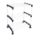 OBBO Trendy Multipurpose Portable Shoe Rack for Home Storage, Easy to Move &amp; Assemble Durable Organizer for Bedroom, Living Room, Entryway - 3 Layer