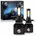 OBEROI'S TRADERS 18 Months Warranty H4 Fitting Ultra Premium Range 60 Watt LED Headlight Bulb Hi/Lo 6000LM | 6500K with Cooling Fan for All Cars, Bikes & SUVs (30+ 30 WATT)