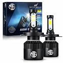 OBEROI'S TRADERS 18 Months Warranty H4 Fitting Ultra Premium Range 60 Watt LED Headlight Bulb Hi/Lo 6000LM | 6500K with Cooling Fan for All Cars, Bikes & SUVs (30+ 30 WATT)