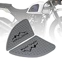 OBEROI'S TRADERS Anti Slip Silicone Tank Pad/Thai Pad Waterproof Sticker for Royal Enfield Himalayan (Grey)