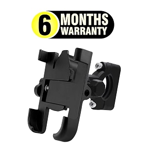 oberoi39s traders cnc metal bike handle mount holder  mobile phone holder navigation 360 degree rotation handlebar cradle for all smartphones bicycle motorcycle scooty black