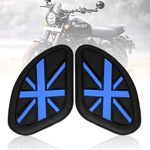 oberoi39s traders universal anti slip silicone bike tank padthai pad waterproof sticker for all motorcycle blue