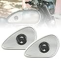OBEROI'S TRADERS Universal Bullet Bike Anti Slip Silicone Tank Pad/Thai Pad Waterproof Sticker for Royal Enfield All Models (R-Yellow)