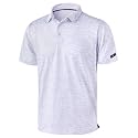 Obla Men's Golf Polo Shirts Print Short Sleeve Dry Fit Collared Shirt