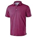 Obla Men's Golf Polo Shirts Print Short Sleeve Dry Fit Collared Shirt