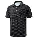 Obla Men's Golf Polo Shirts Print Short Sleeve Dry Fit Collared Shirt