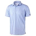 Obla Men's Golf Polo Shirts Print Short Sleeve Dry Fit Collared Shirt
