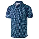 Obla Men's Golf Polo Shirts Print Short Sleeve Dry Fit Collared Shirt