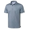 Obla Men's Golf Polo Shirts Print Short Sleeve Dry Fit Collared Shirt