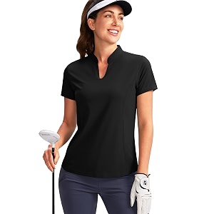 Obla Womens Golf Polo Shirt V-Neck Short