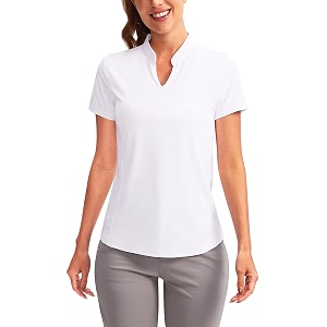 Obla Womens Golf Polo Shirt V-Neck Short