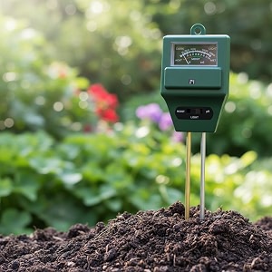 oblivion 3-in-1 solar soil ph testing meter  moisture light amp temperature sensor for garden farm lawn and hydroponics with lcd display acidity analyzer for plants outdoor gardening tools