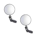 Oblivion Cycle Side Mirror 2 Pc - Adjustable 360° Rotatable Bar End Foldable Convex Rear View Mirror for Bicycle & Bikes - Handlebar Mounted, Safe Cycling Accessory for Road, City & Mountain Hiking