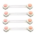 Oblivion Furniture Safety Locks For Kids|Child Safety Locks For Drawers, Fridge, Cupboard Lock|Lock For Baby Safety Products|Safety Locks Latches Door Cupboard (4 Pc- Random Color),Multicolor
