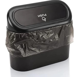 oblivion car dustbin 1 pc  waste management bin for car office home amp vehicle  car accessories portable garbage organizer with lid small trash box for table desk kitchen amp travel black