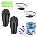 Oblivion Car Cleaning Kit Combo 13 Pcs – Tyre Valve Caps Luminous Glow 8 Pcs, Adjustable Rear View Mirror 2 Pcs, Super Clean Magic Gel 1 Pc & Mini Trash Bin 2 Pcs for Auto Accessories Cleaner & Safety