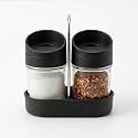 Oblivion Spice Box – Oregano &amp; Chilli Flakes Dispenser Set – Unbreakable Plastic Spices Shaker with Stainless Steel Lid – BPA-Free &amp; Reusable Easy Pour Seasoning Jars for Dining Table (Model 3)