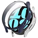 OBOE Screen Protector Case 40mm Cover Compatible with Samsung Galaxy Watch 6 40mm Watch (Dark Blue) [WATCH NOT INCLUDED]