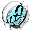 OBOE Screen Protector Case 40mm Cover Compatible with Samsung Galaxy Watch 6 40mm Watch (Clear) [WATCH NOT INCLUDED]