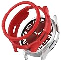 OBOE Silicone Bumper Case with Bezel 43mm Cover Compatible with Samsung Galaxy Watch 6 Classic 43mm Watch (Red) [Watch NOT Included]