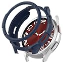 OBOE Silicone Bumper Case with Bezel 43mm Cover Compatible with Samsung Galaxy Watch 6 Classic 43mm Watch (Blue) [Watch NOT Included]