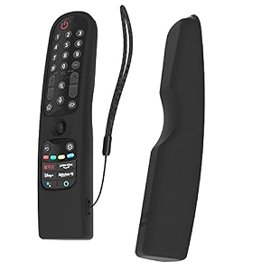 oboe silicone protective case for lg an-mr21ga 2021 mr22ga 2022 mr23ga 2023 magic remote protective case with loop black remote not included
