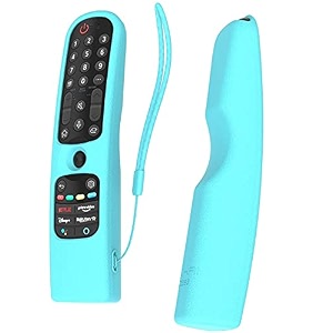 oboe silicone protective case for lg an-mr21ga 2021 mr22ga 2022 mr23ga 2023 magic remote with loop glow in dark blue remote not included