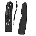 Oboe Silicone Protective Case for LG AN-MR21GA (2021) MR22GA (2022) MR23GA (2023) Magic Remote Protective Case with Loop (Black) [Remote NOT Included]
