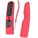 Oboe Silicone Protective Case for LG AN-MR21GA (2021) MR22GA (2022) MR23GA (2023) Magic Remote Protective Cover with Loop (Red) [Remote NOT Included]
