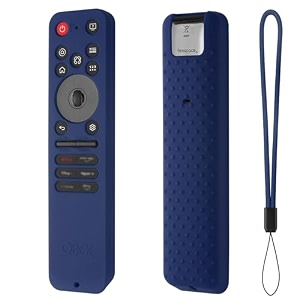oboe silicone tv remote cover compatible with lg smart tv remote lg mr25ga full wrap protective case with lanyard e-dark blue remote not included