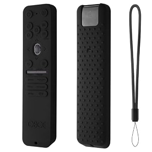oboe silicone tv remote cover compatible with lg smart tv remote lg mr25ga key cover protective case with lanyard g-black remote not included